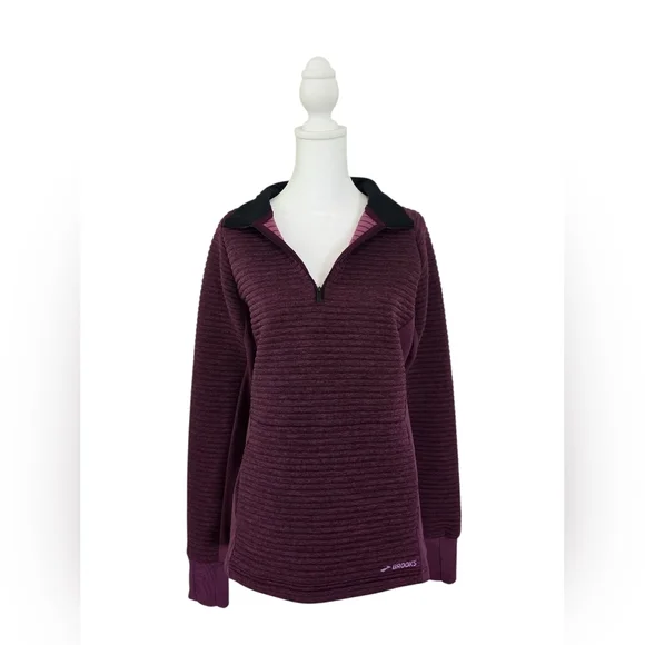 Brooks Fly By ½ Zip Running Top Jacket Size Large - Picture 11 of 12